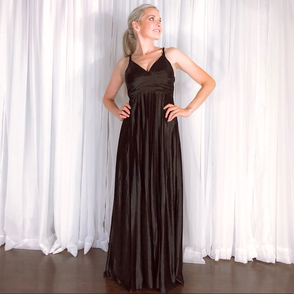 Black Formal Bridesmaid Homecoming Prom Dress - Picture 8 of 8